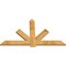 Ekena Millwork Kennewick Rough Sawn Timber Gable Bracket, Western Red Cedar, 72"W x 42"H x 2"D x 6"F, 14/12 Pitch GBW072X42X0206KEN00RWR - alternate 2